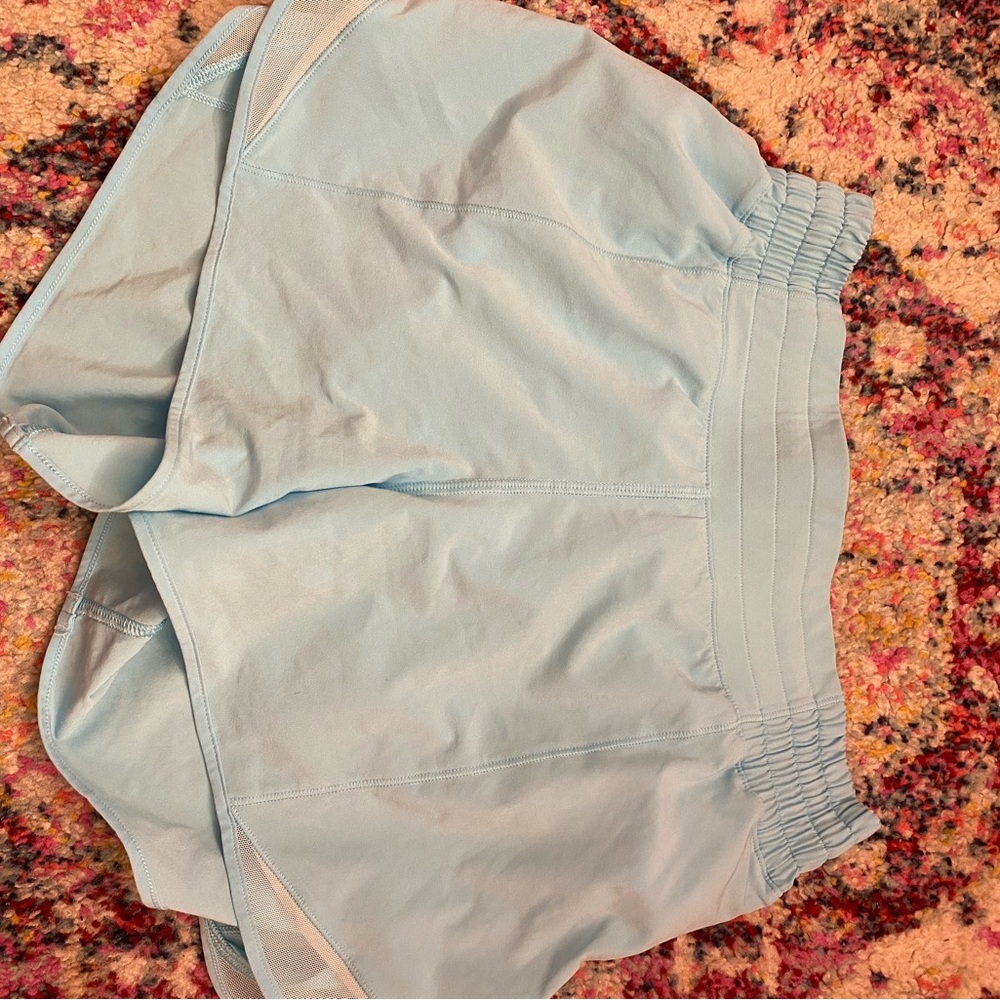 Aqua Blue LULU Athletic Shorts High Rise